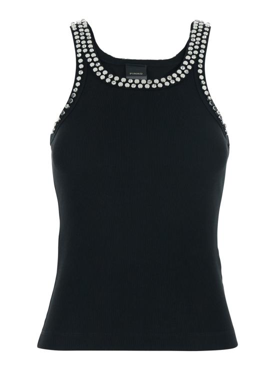 26SS 핑코 민소매 티셔츠 104109A35YZ99 Black