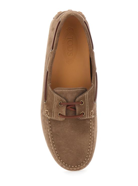 26SS 토즈 보트 고미노 버블 스웨이드 로퍼 XXM52K05300RE0S818 Brown - TODS