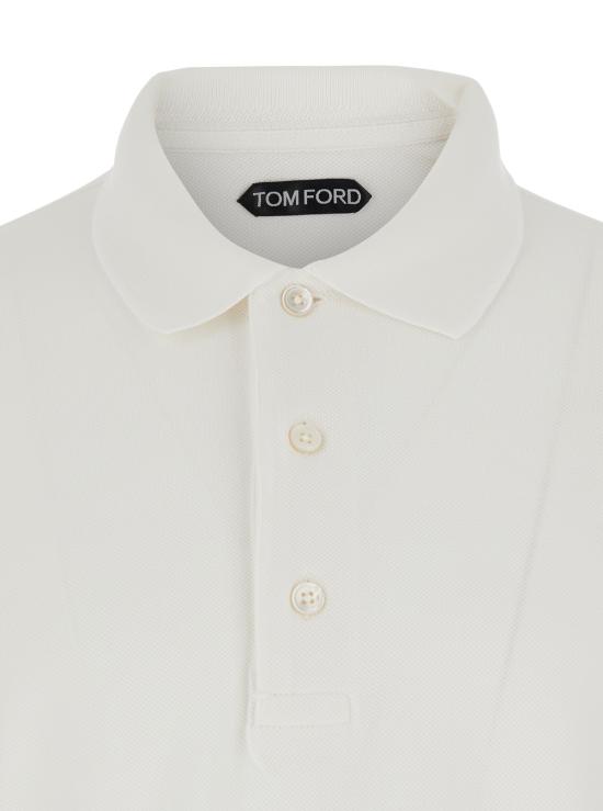 26SS 톰포드 폴로 티셔츠 JPS011JMT013WAD White - TOMFORD