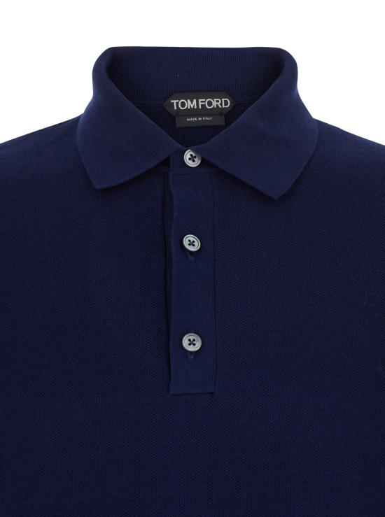 26SS 톰포드 폴로 티셔츠 KPL049YMS142UDB Blu - TOMFORD