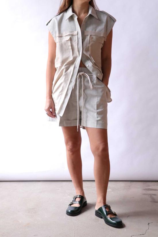  Lee Mathews 숏팬츠 리 매튜스 마리나  오이스터 그레이 - OTHER BRANDS