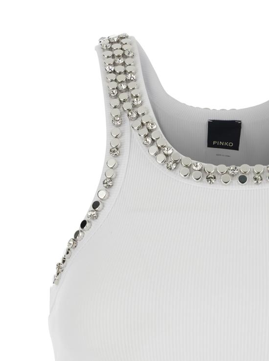 26SS 핑코 민소매 티셔츠 104109A35YZ04 White - PINKO