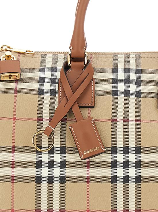 26SS 버버리 미디엄 체크 볼링 백 8119049A9534 Beige - BURBERRY