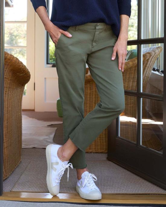  프랭크 앤 에일린 크롭 팬츠 프랭크 & 아일린 위클로우 치노 팬츠 아미