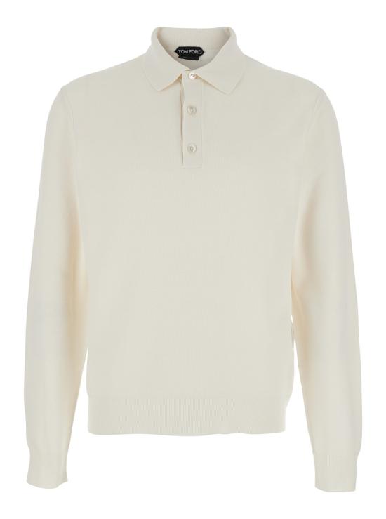 26SS 톰포드 폴로 티셔츠 KPL049YMS142WAB White