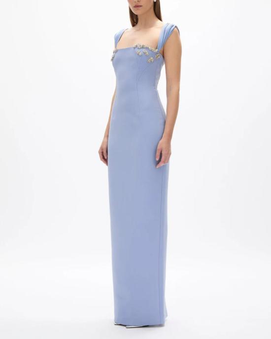  레이첼 길버트 롱 원피스 말리아 가운 블루 - RACHEL GILBERT
