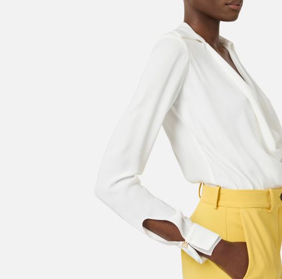 26SS 엘리자베타프랜치 셔츠 CB00261E2 360 Ivory - ELISABETTA FRANCHI