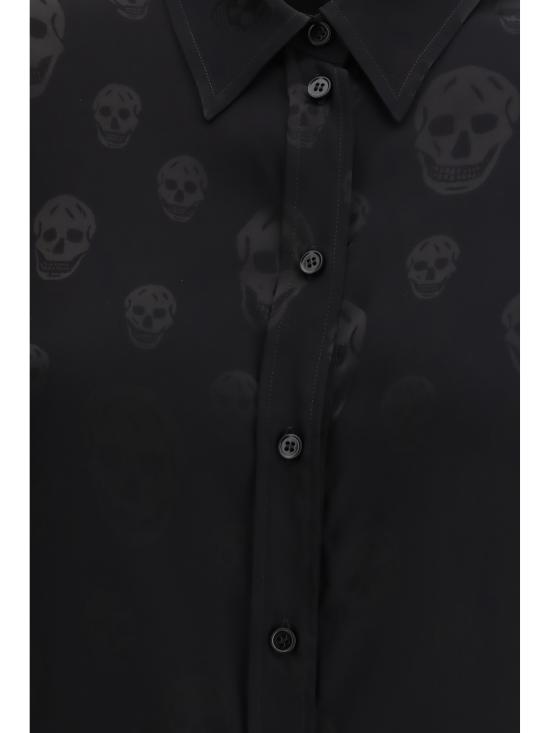 26SS 알렉산더 맥퀸 셔츠 846393QGABJ 1000 BLACK - ALEXANDER MCQUEEN