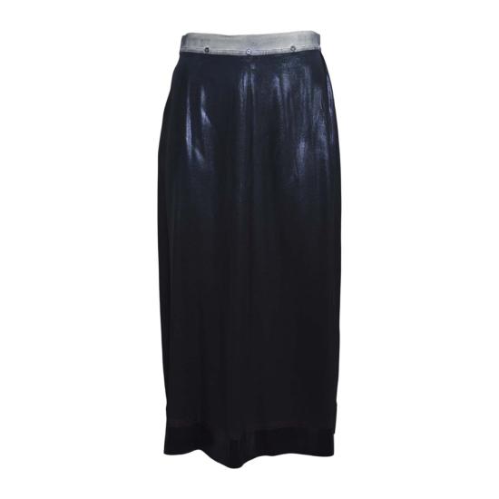 26SS 마르지엘라 포일드 미디 스커트 S51ME0051M35533 900 Black