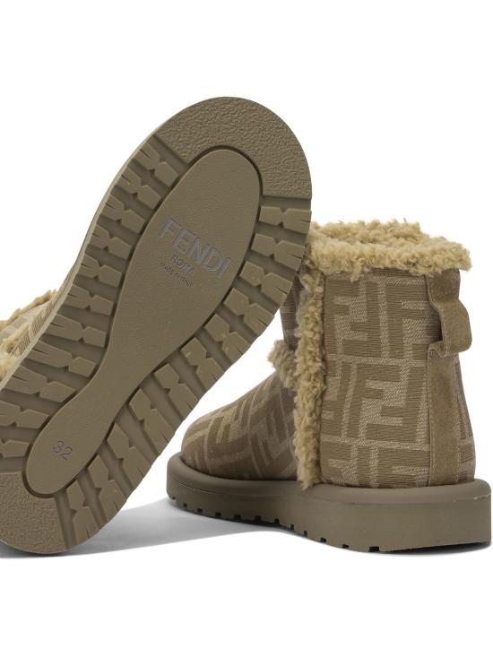 25FW [키즈] 펜디 미들 부츠 JMR538AJZXF1TPX Brown - FENDI