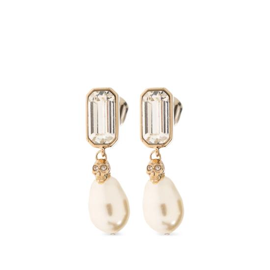 26SS 알렉산더 맥퀸 이어링 855286 J161P 1053 GOLD WHITE