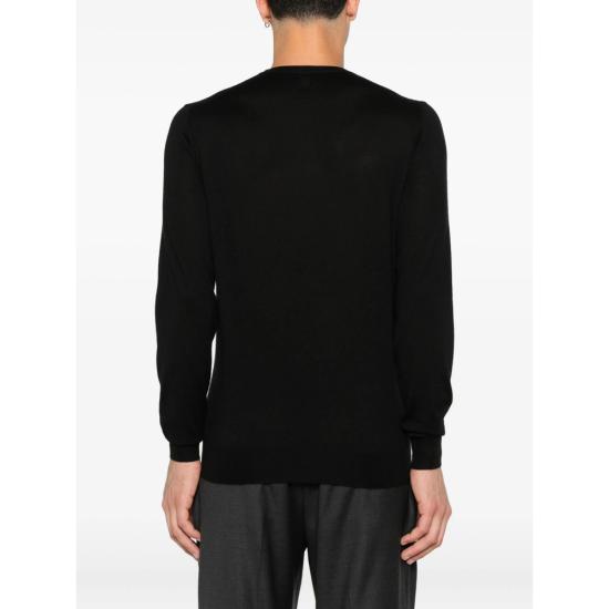 26SS 페델리 긴팔 티셔츠 MU0L7119 9 BLACK - FEDELI