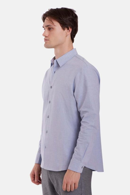  블루&크림 긴팔 셔츠 스크리브너 플란넬 셔츠 라이트 슬레이트 - BLUE&CREAM