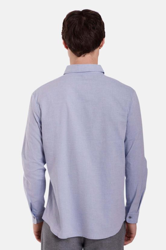  블루&크림 긴팔 셔츠 스크리브너 플란넬 셔츠 라이트 슬레이트 - BLUE&CREAM