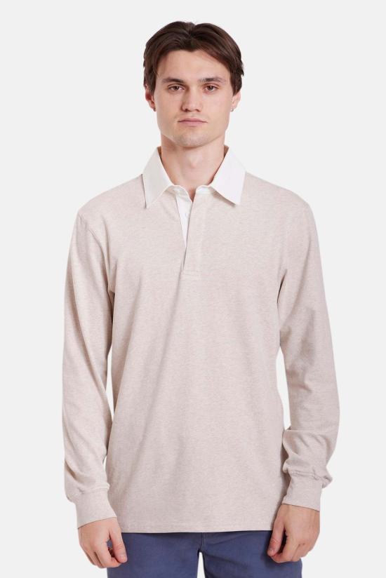  블루&크림 폴로 티셔츠 블루앤크림 마세오 소프트 럭비 폴로 - BLUE&CREAM