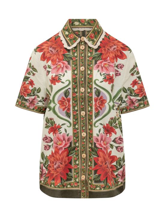 26SS 팜 리오 셔츠 344169 26106 FLORAL PAULA BLACK