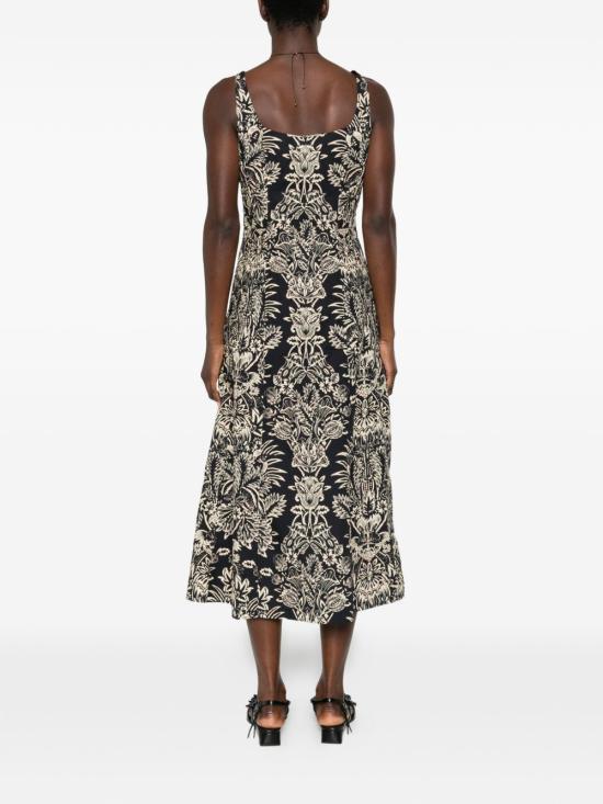 26SS 울라 존슨 미디 원피스 PS260136 NOFL Black - ULLA JOHNSON