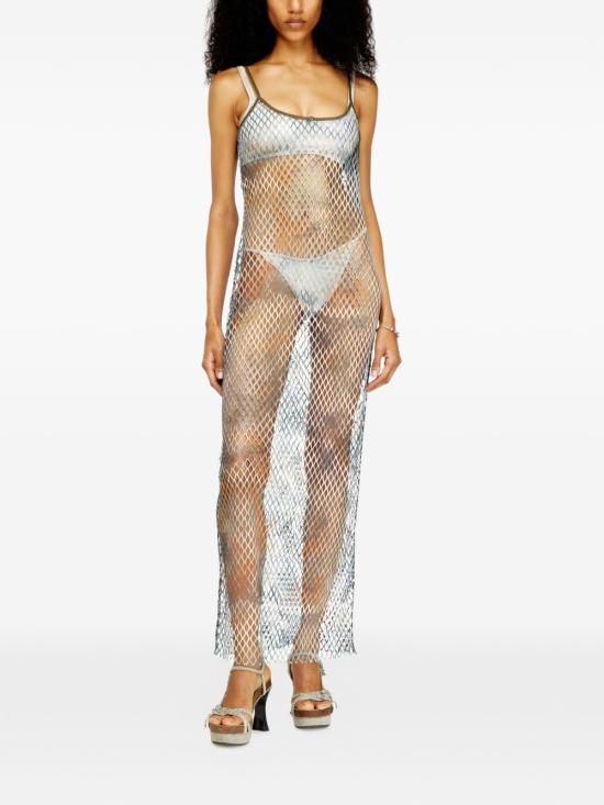 26SS 디젤 미디 원피스 A20439 0BKBDE7409 Clear Blue - DIESEL