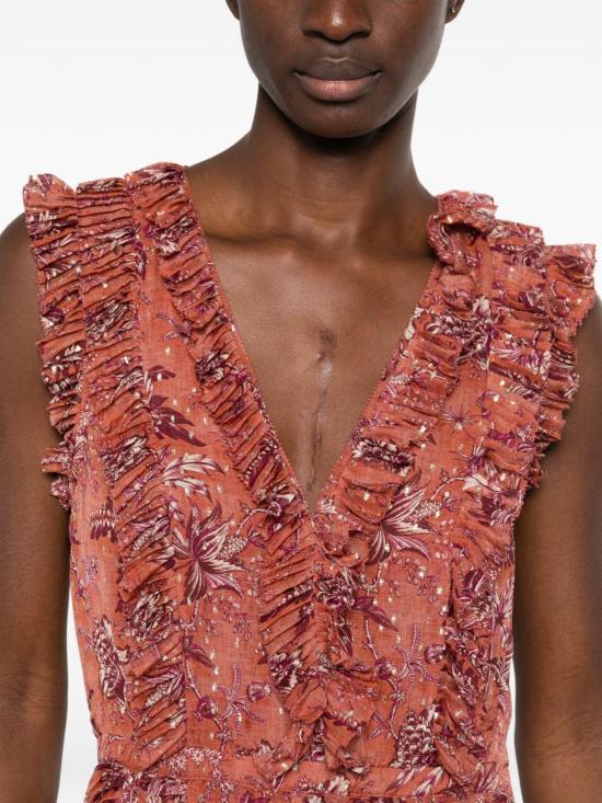 26SS 울라 존슨 미디 원피스 PS260126 OLE Fantasia - ULLA JOHNSON