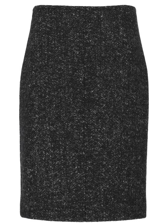 25FW 더로우 미디 스커트 10492 W4216BLK Black