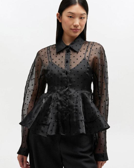 26SS 가니 블라우스 A1040083 099 Black - GANNI