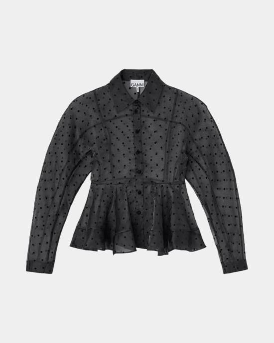 26SS 가니 블라우스 A1040083 099 Black