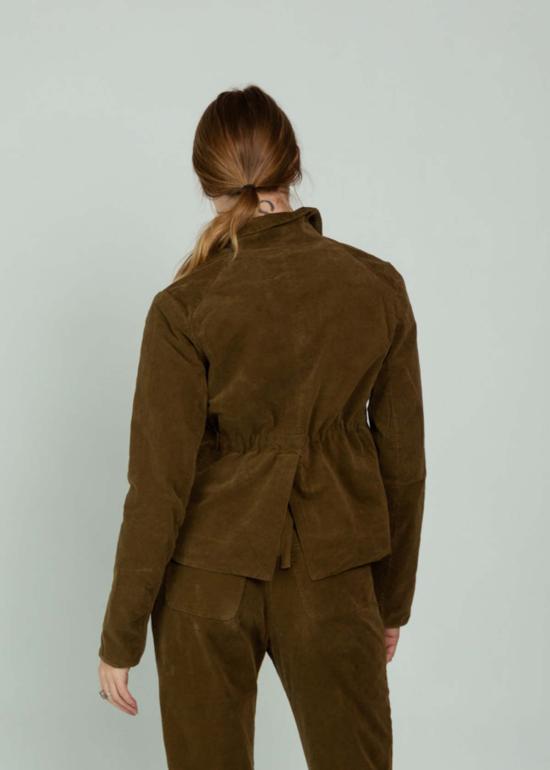  에이치플러스 하노 베셀 자켓 H+ Hannoh Wessel 벨벳 브로니 재킷 토바코 - H+ HANNOH WESSEL