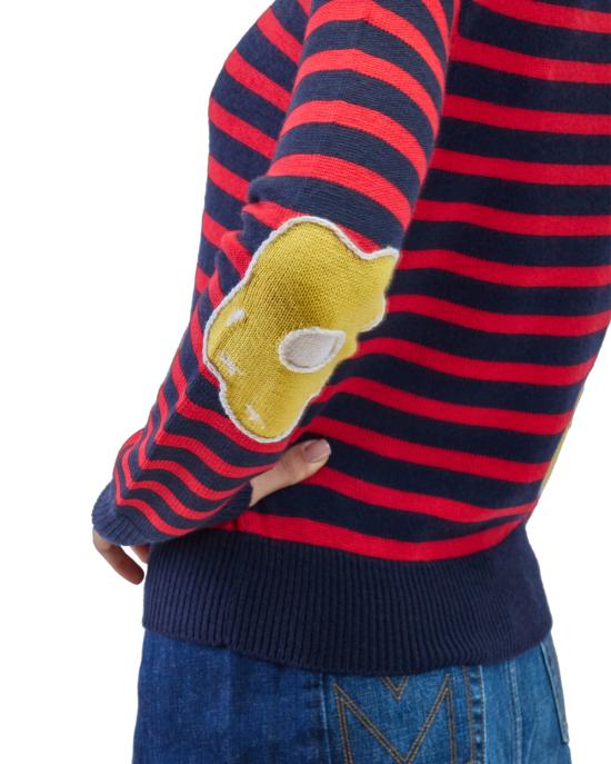 25FW 마크제이콥스 스웨터 2F5RTP003K10 navy red 418 BLU ROSSO - MARC JACOBS