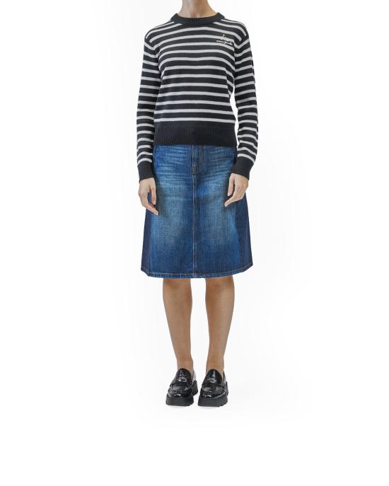 25FW 마크제이콥스 스웨터 2F5RTP003K10 black white 005 BIANCO NERO - MARC JACOBS