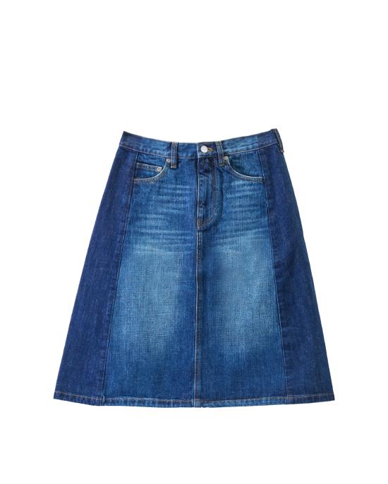 26SS 마크제이콥스 롱 스커트 2F5RSK050D02 dark slub indigo 480 JEANS
