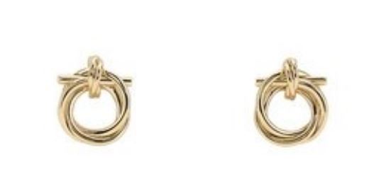 26SS 살바토레 페라가모 이어링 760549 751618ORO GIOVE Golden - SALVATORE FERRAGAMO