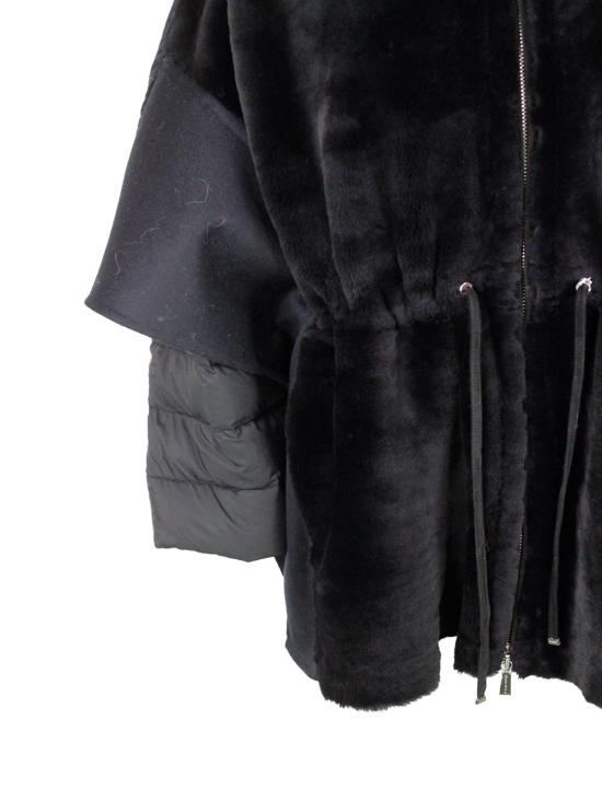 25FW 무레르 라자 MCW 하이브리드 믹스 코트 RAJA MCW U0001 Black - MOORER