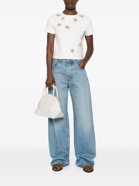 26SS 앨리스 앤 올리비아 반팔 티셔츠 CC511E12048 A127 White - ALICE & OLIVIA