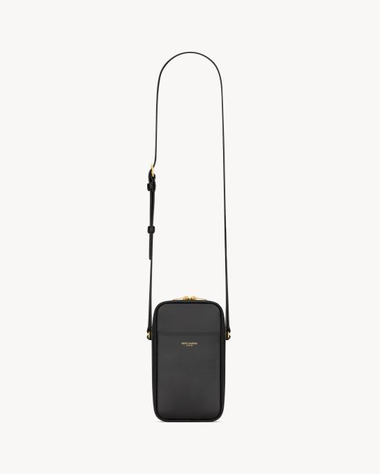 25FW 생로랑 스무스 가죽 소재 나노 케이스 8413002R20W1000 Black