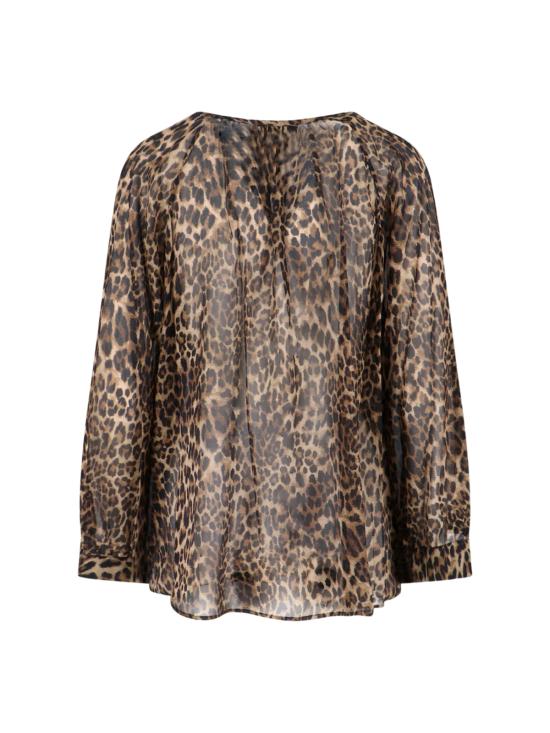 26SS 닐리로탄 셔츠 561 W1722 VINTAGE LEOPARD PRINT Brown - NILI LOTAN