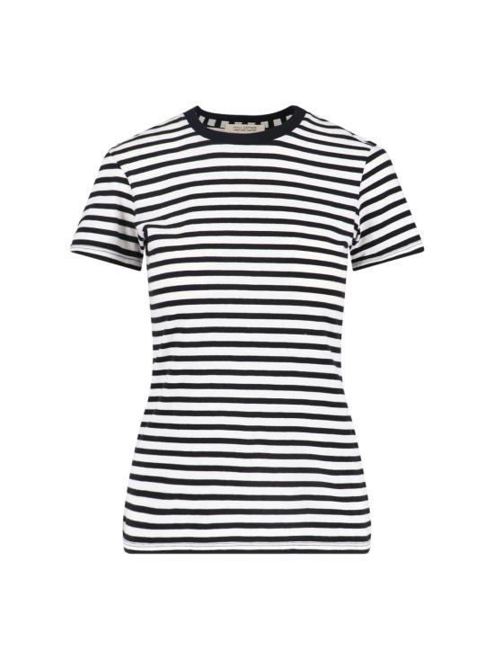26SS 닐리로탄 반팔 티셔츠 11463 K38 BLACK IVORY STRIPE Black