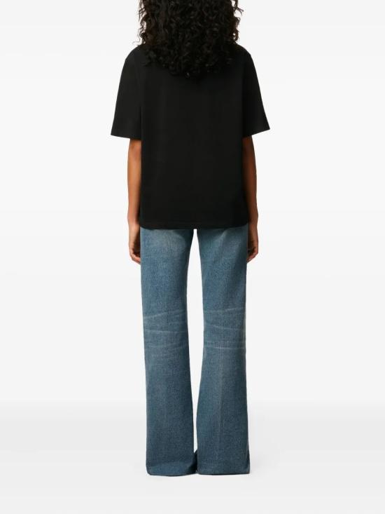 26SS 아미 하트 로고 코튼 자수 티셔츠 UTS341 726001 Black - AMI