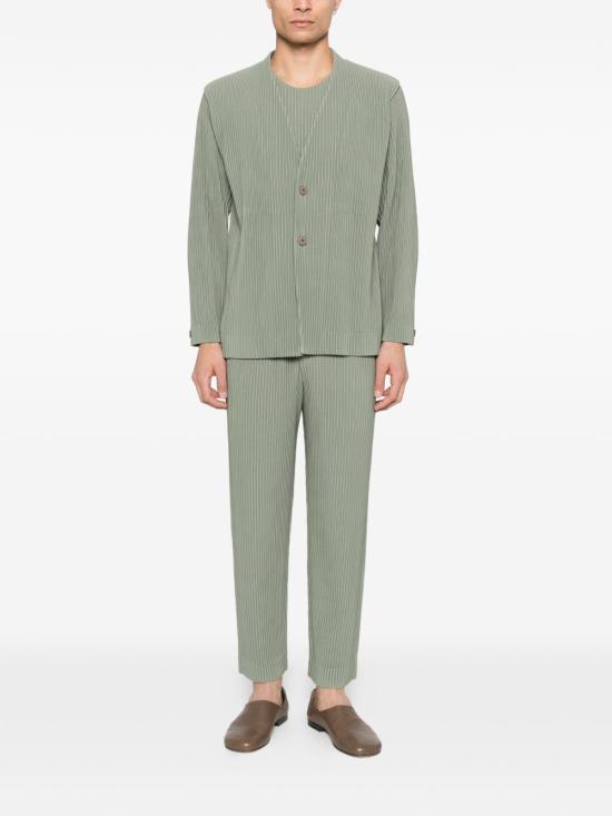 25FW 옴므 플리세 이세이 미야케 스트레이트 팬츠 HP58JF158 64 Green - HOMME PLISSE' ISSEY MIYAKE