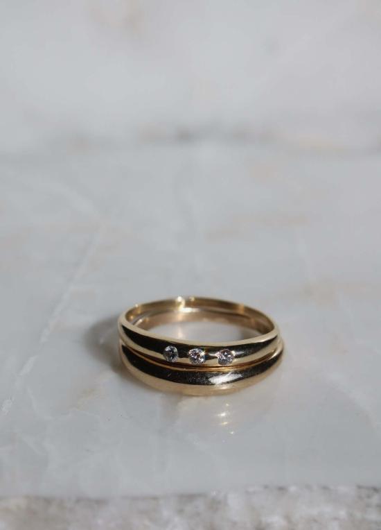  브루스 반지 쓰리 다이아몬드 반스 - BRUCE