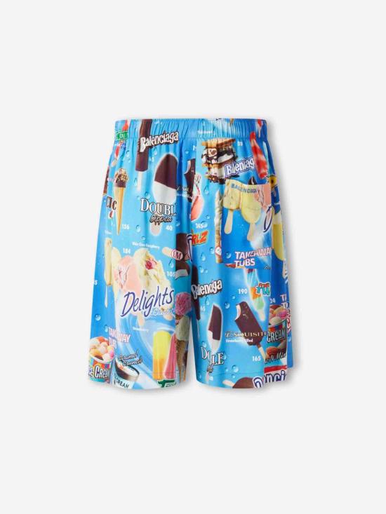 26SS 발렌시아가 숏팬츠 850715TTL24 4011BLUE Multicolor - BALENCIAGA