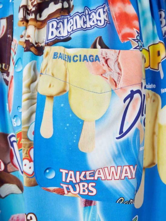 26SS 발렌시아가 숏팬츠 850715TTL24 4011BLUE Multicolor - BALENCIAGA