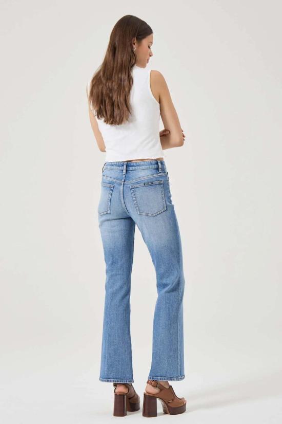  롤라스 데님 팬츠 미드타운 부츠 진 아이리스 블루 - ROLLAS