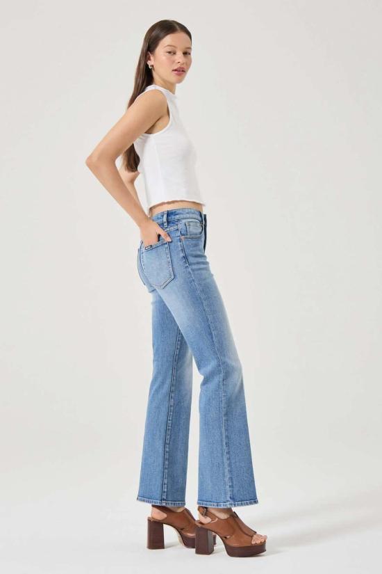  롤라스 데님 팬츠 미드타운 부츠 진 아이리스 블루 - ROLLAS