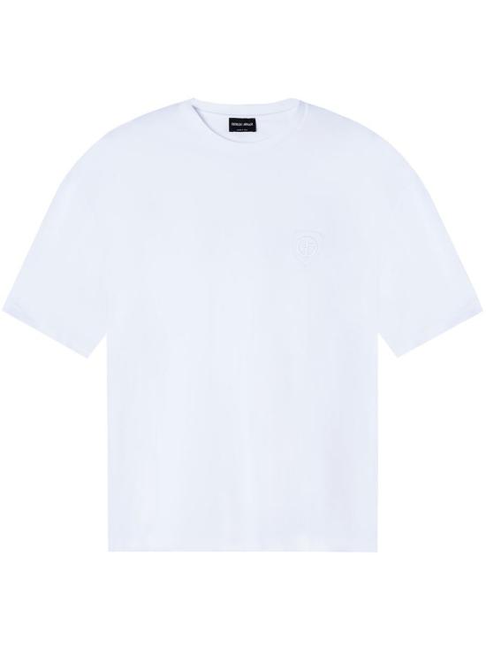 26SS 조르지오 아르마니 반팔 티셔츠 GM003351 TE10333 U0002 CHALK WHITE