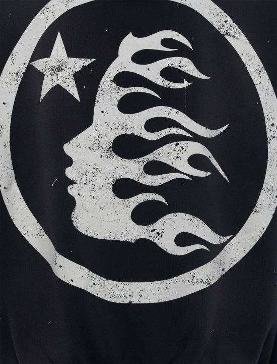  헬스타 긴팔 티셔츠 Hellstar H Star 후드 블랙 - HELLSTAR