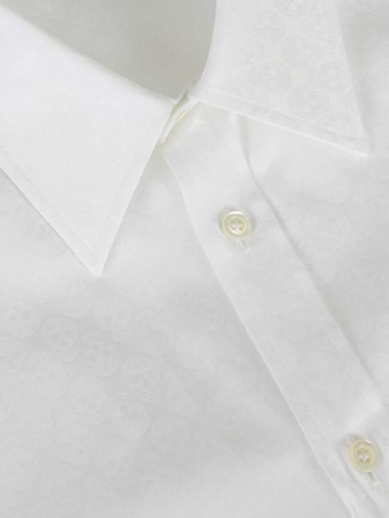 26SS 알렉산더 맥퀸 긴팔 셔츠 857002QNABA 9000OPTICALWHITE - ALEXANDER MCQUEEN