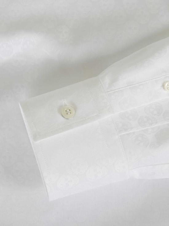 26SS 알렉산더 맥퀸 긴팔 셔츠 857002QNABA 9000OPTICALWHITE - ALEXANDER MCQUEEN