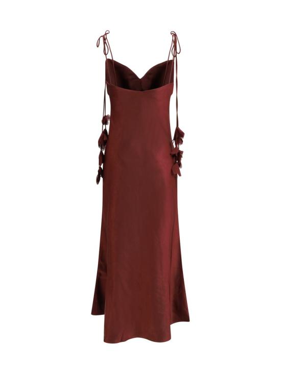 26SS 셀프 포트레이트 롱 원피스 RS26218MBU BURGUNDY Red - SELF PORTRAIT