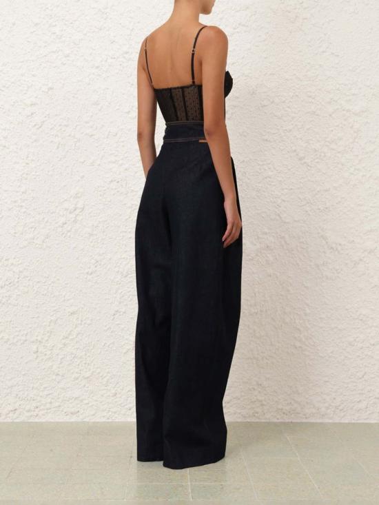 26SS 짐머만 바디수트 티셔츠 7205TC26R BLKBlack - ZIMMERMANN