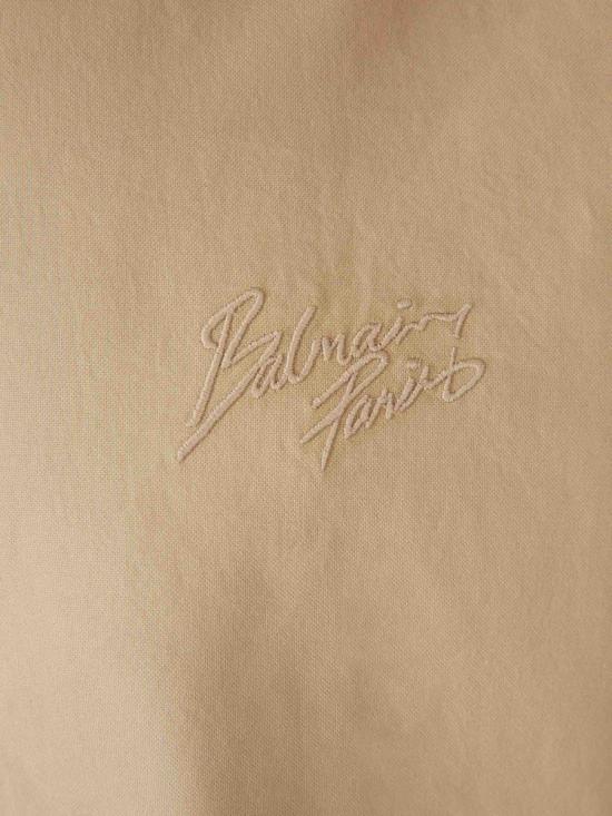 26SS 발망 긴팔 셔츠 GH1HS496CG32 0FKBEIGE Brown - BALMAIN